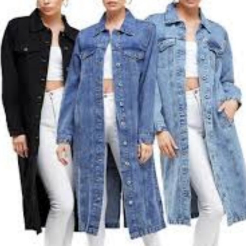 Long Oversized Jean Jacket